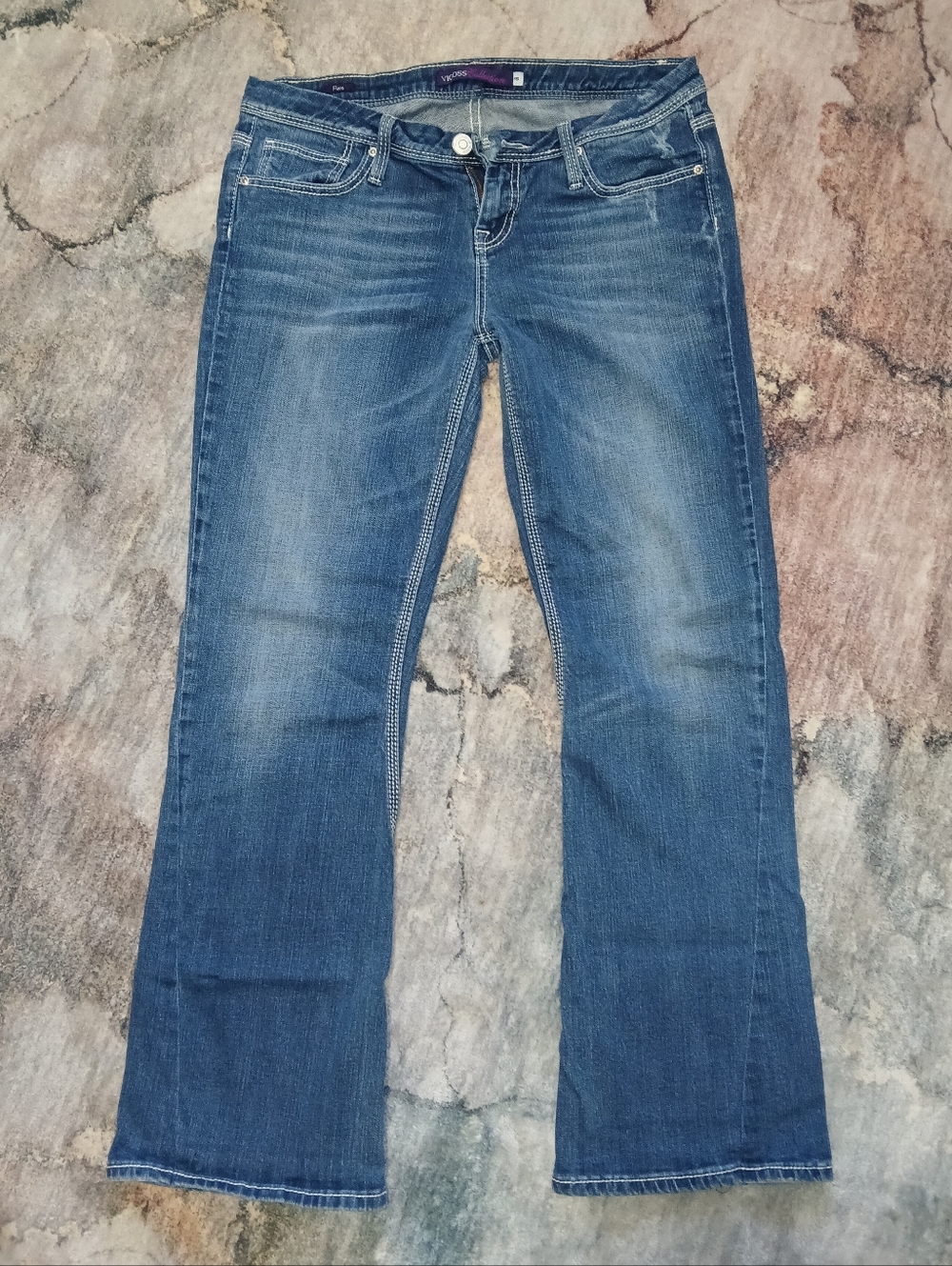 Vigoss Women's Dark Blue Flare Jeans